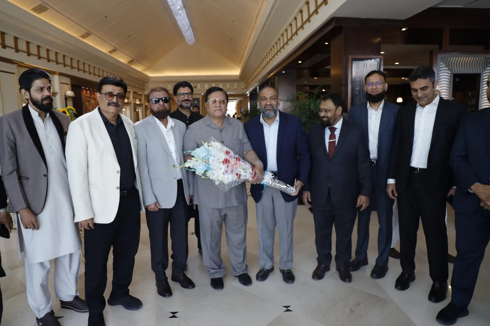 Industry figures and association members gathered in the Pearl Continental Hotel lobby during OptiPak Expo 2025